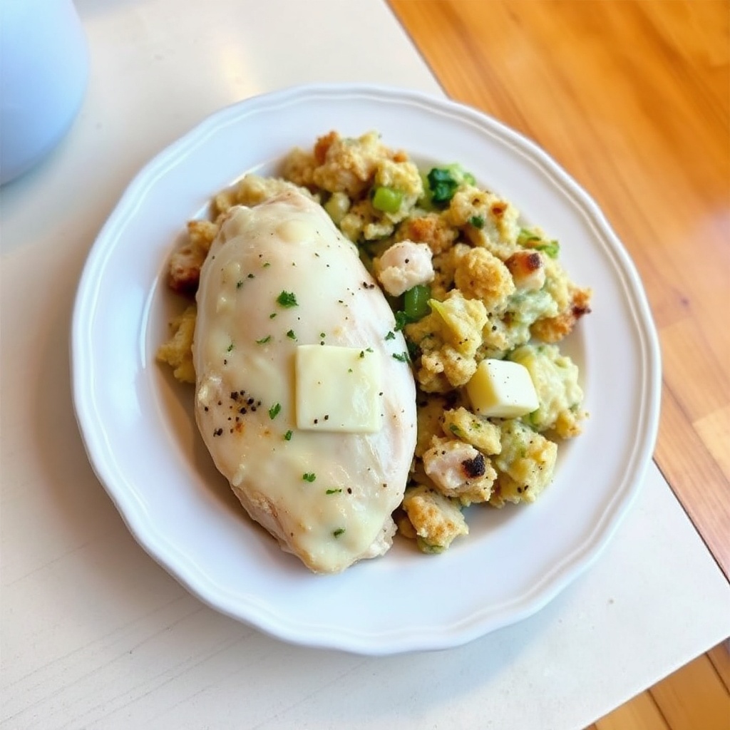 Casseruola di Pollo Salato con Ripieno alle Erbe