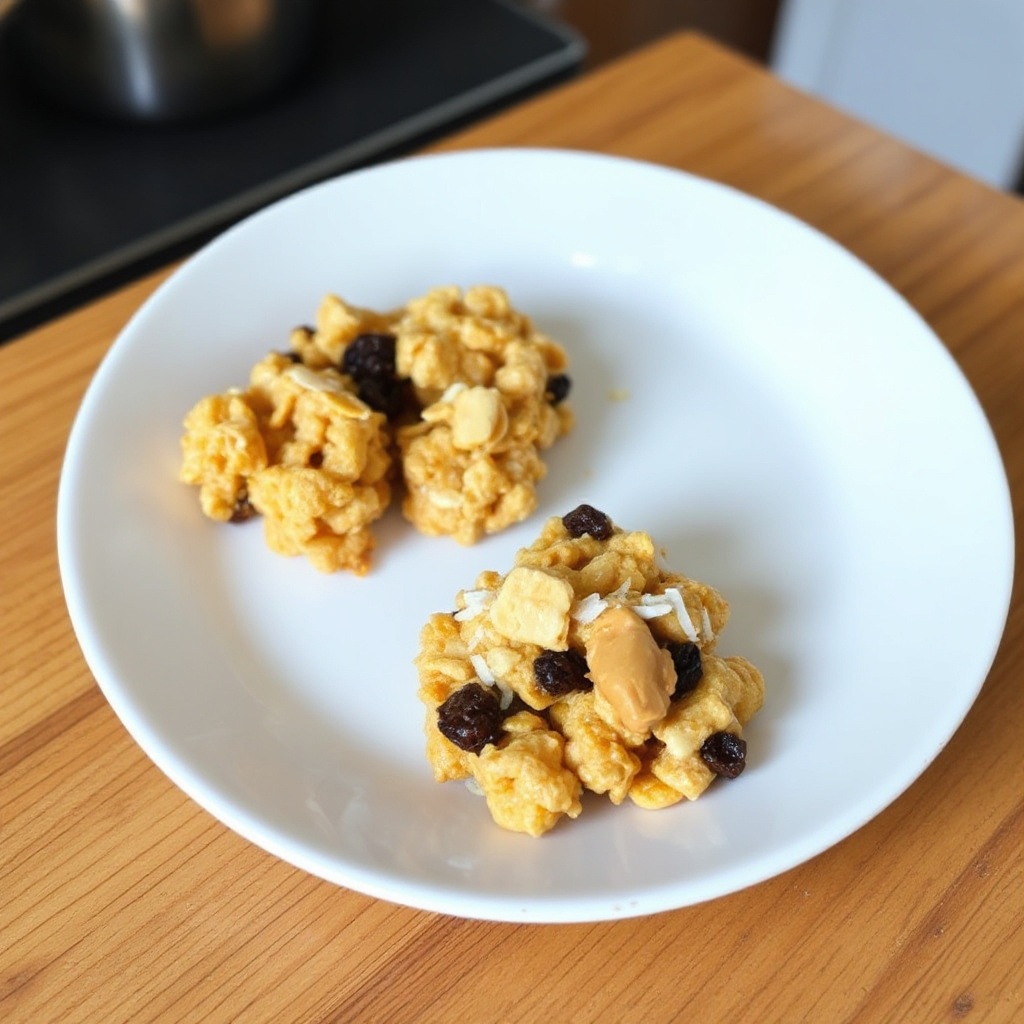 Keine-Bake Erdnussbutter Crunch Cluster