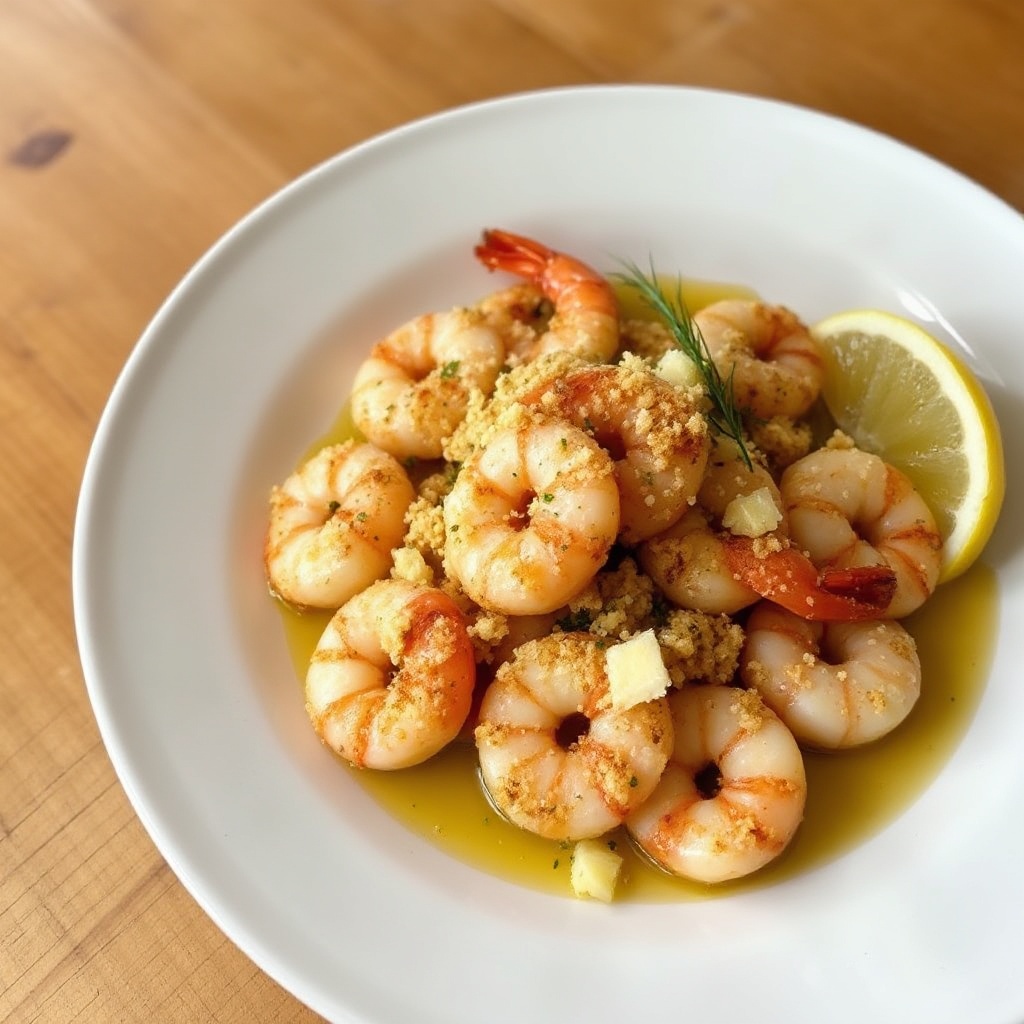 Knusprige Knoblauch-Garnelen Delikatesse