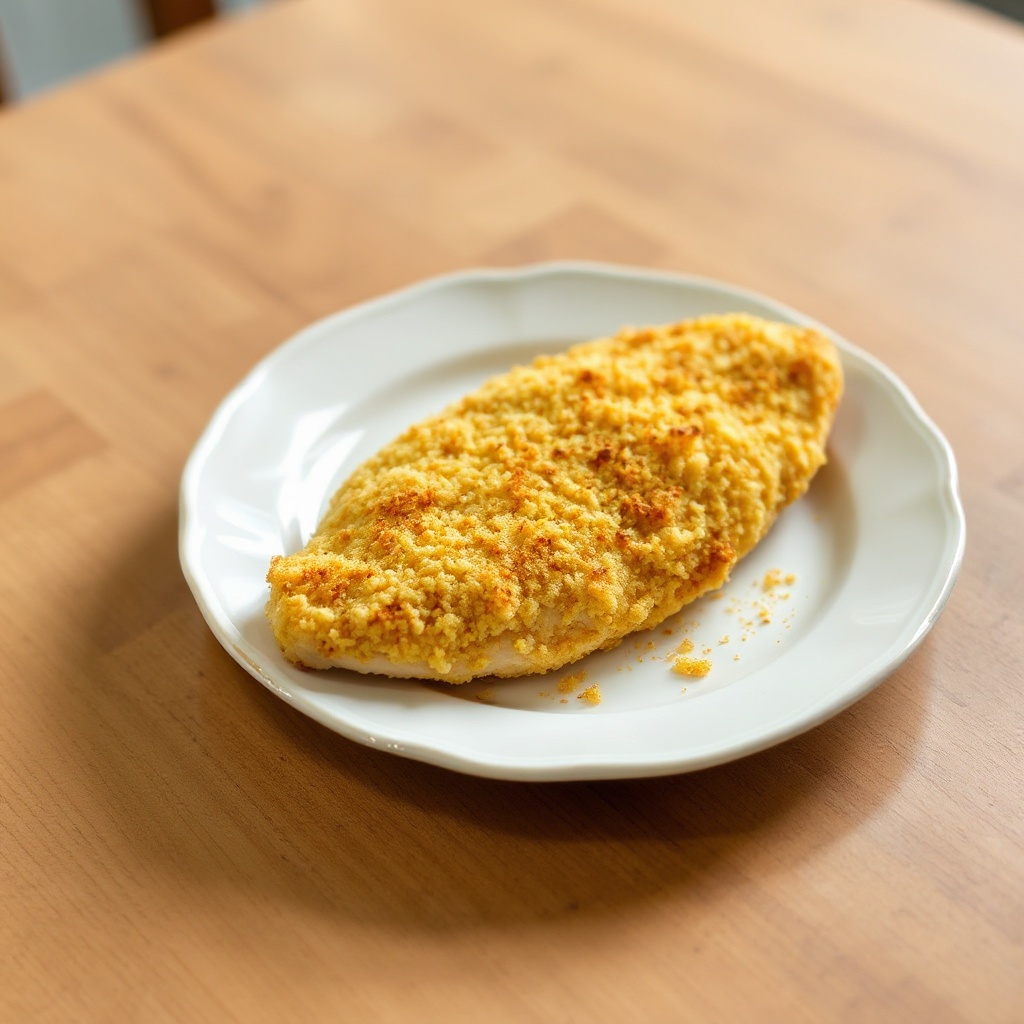 Goldene Parmesan-Kruste Hähnchen