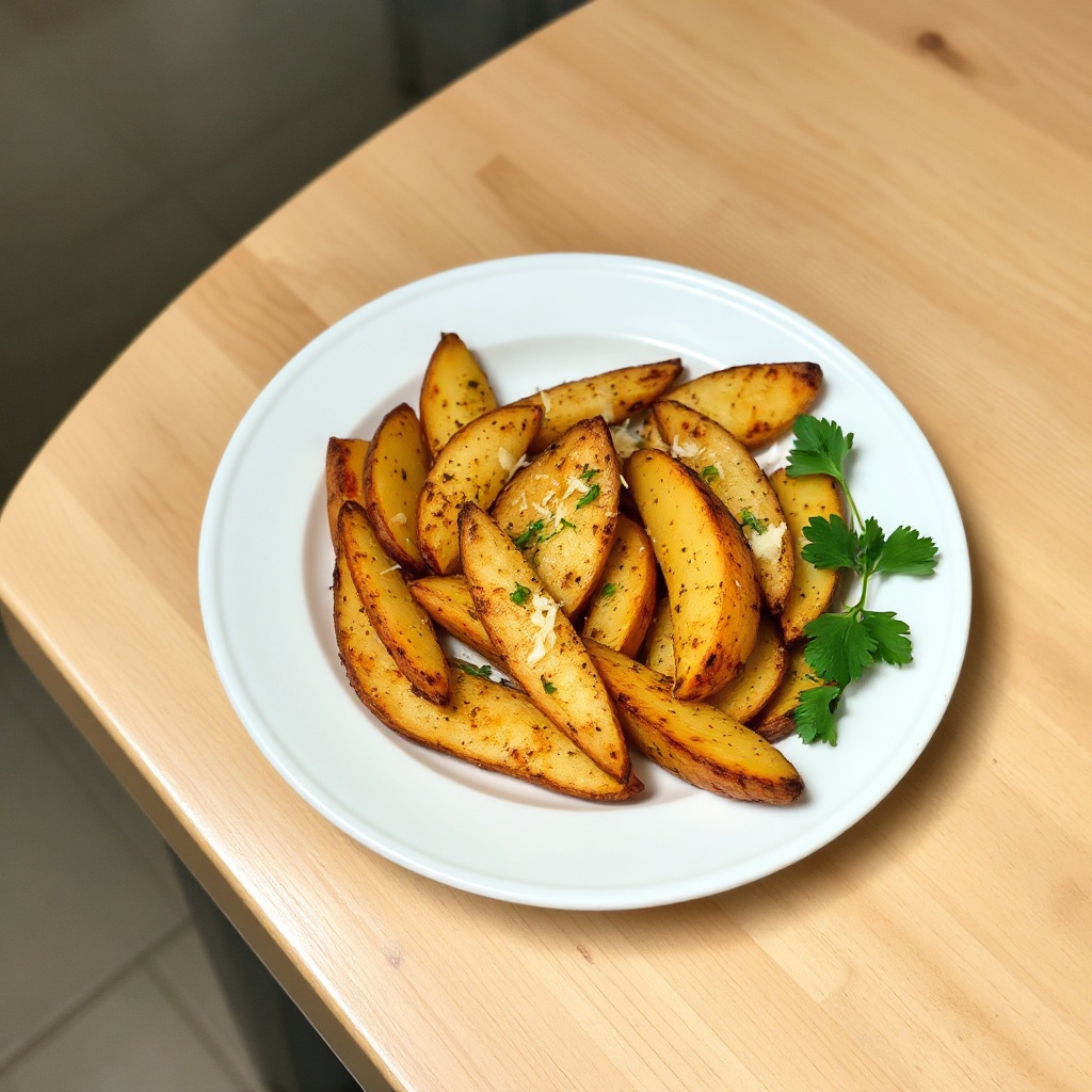 Crispy Herb-Infused Potato Wedges
