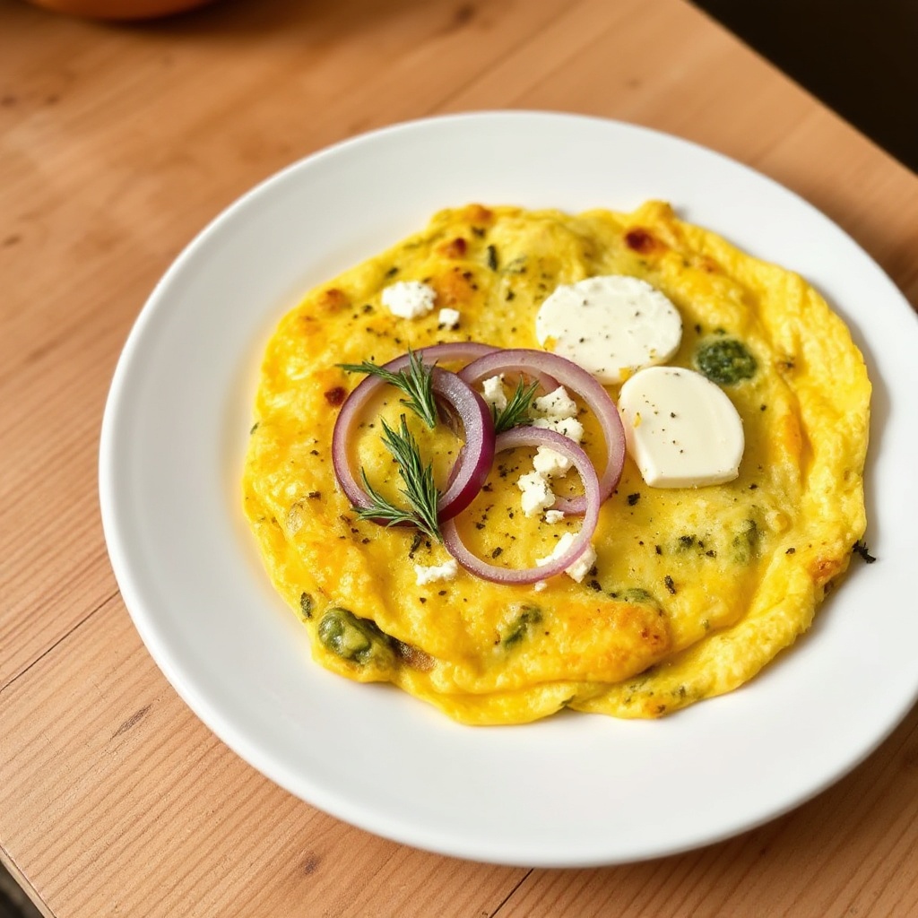 Omelette Salata alle Erbe e Formaggio