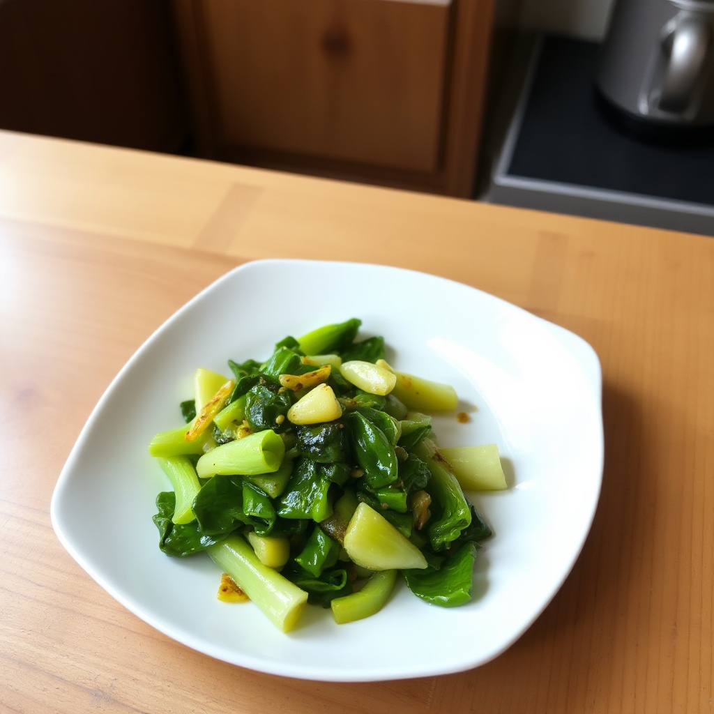 Garlic Sautéed Bok Choy Delight