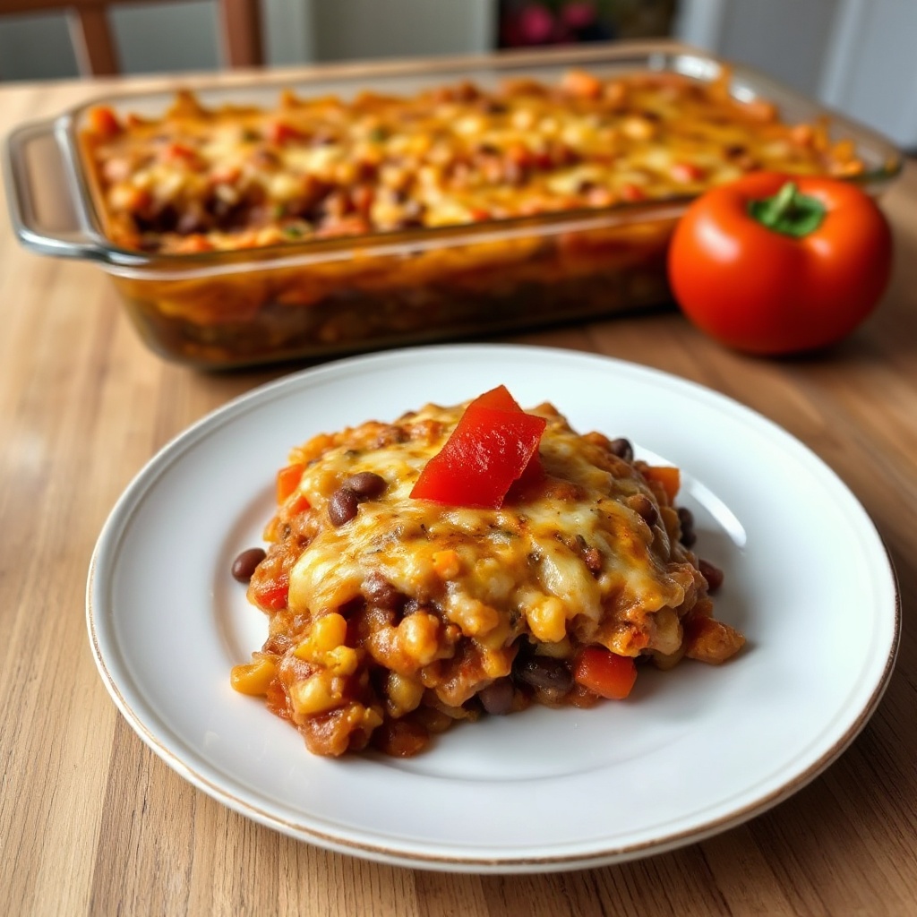 Vegan Tex-Mex Tamale Casserole