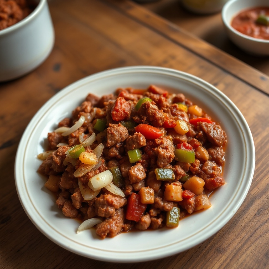 Chili Sostanzioso Senza Fagioli con un Tocco Speciale