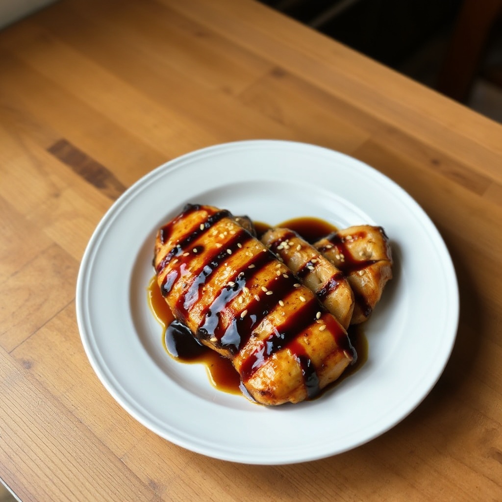 Pollo alla Griglia con Glassa Teriyaki Fatta in Casa