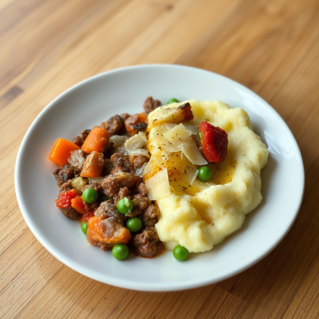 Pasticcio Salato con Purè di Patate al Formaggio