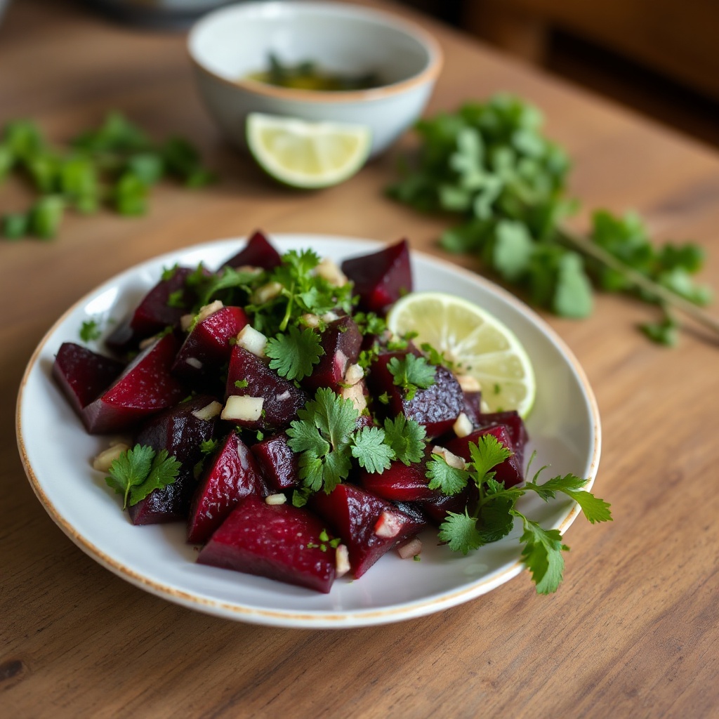 Zesty Roasted Beet and Herb Salsa