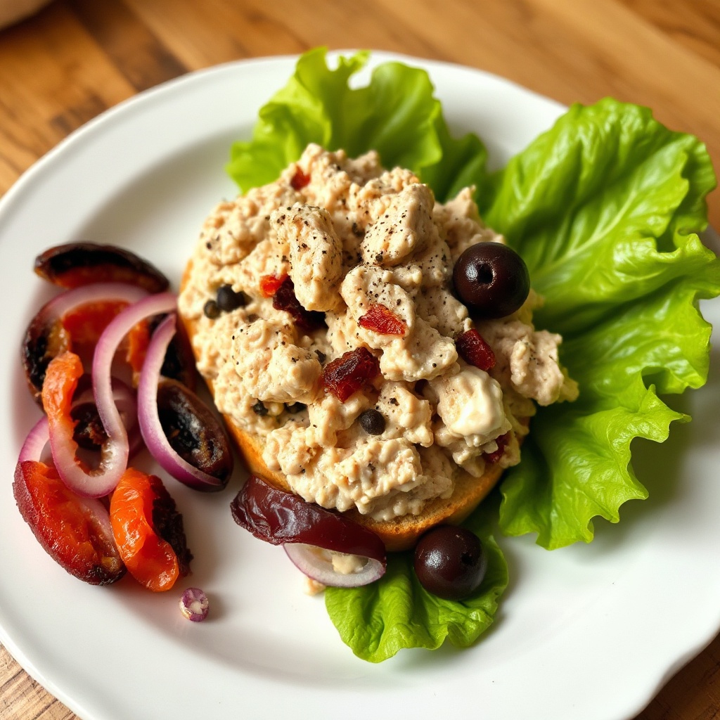 Mediterraner Thunfischsalat-Sandwich
