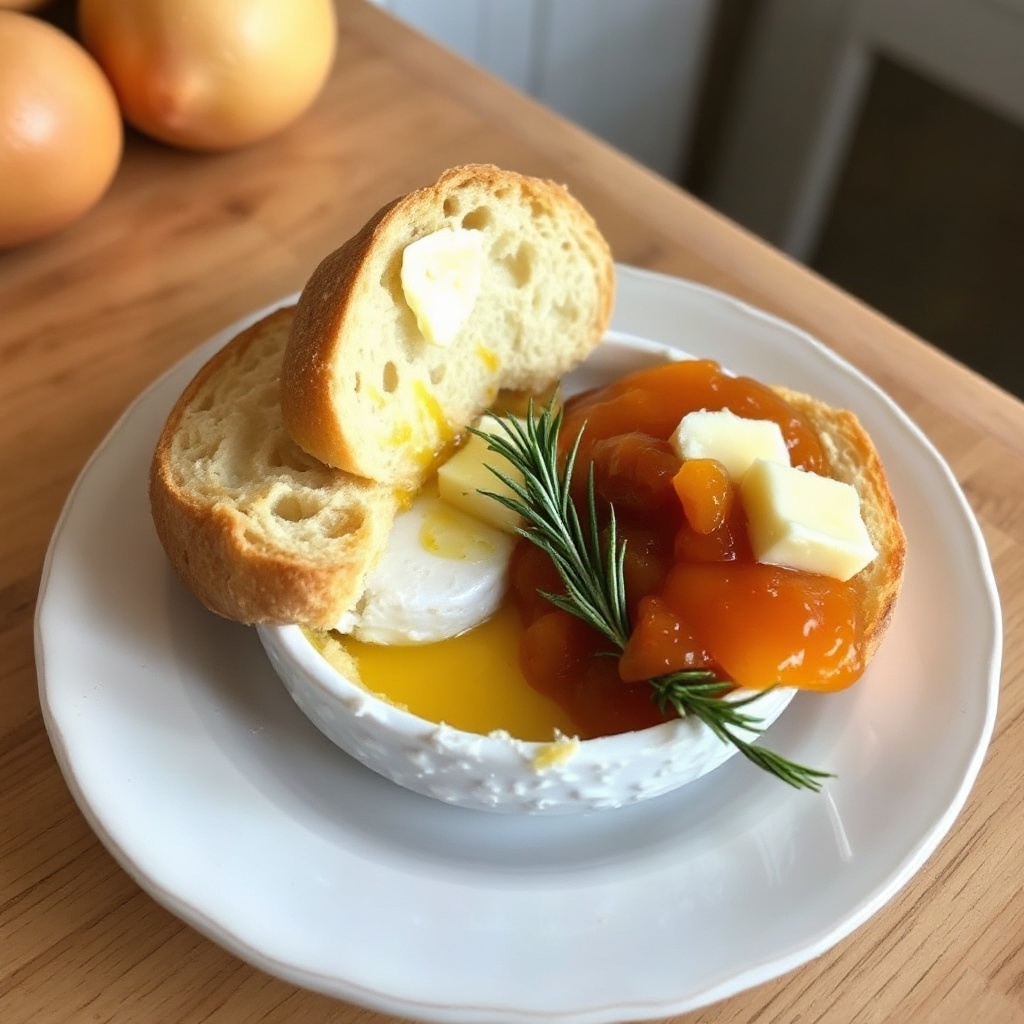 Savory Brie and Apricot Bread Bowl