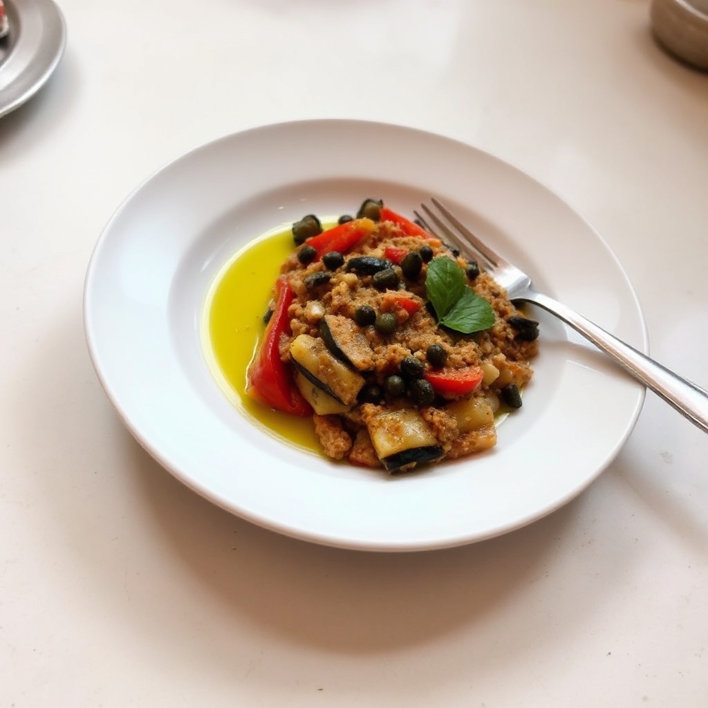 Mediterrane Auberginen- und Paprika-Aufstrich