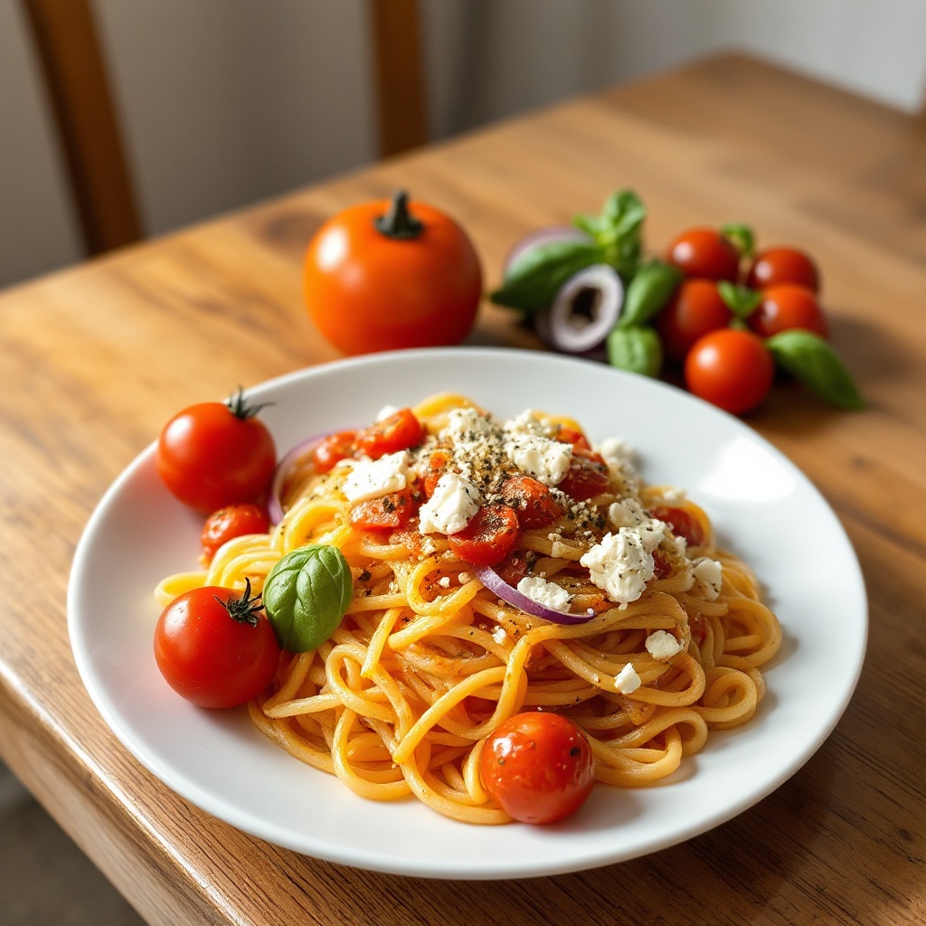 Mediterrane Tomaten-Pasta-Delight