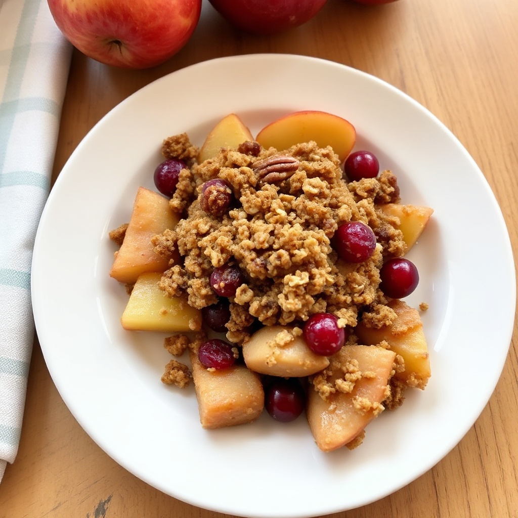Apfel-Cranberry-Crisp