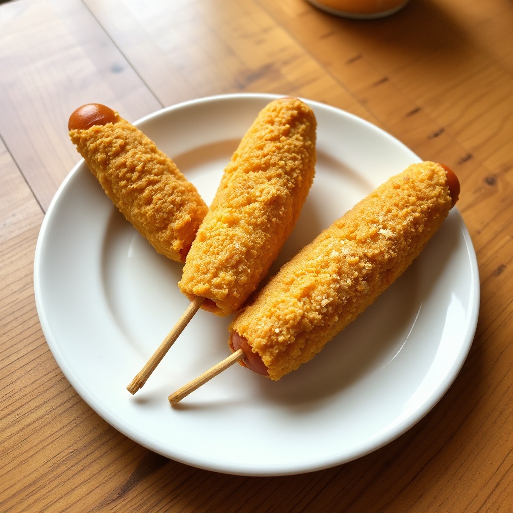 Knusprige Jahrmarkt-Corn Dogs
