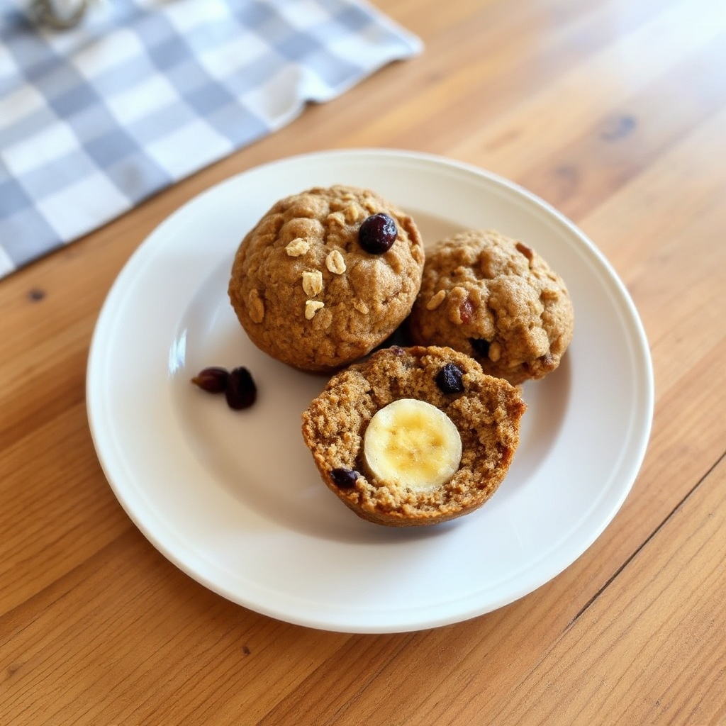 Gesunde Bananen-Hafer-Muffins