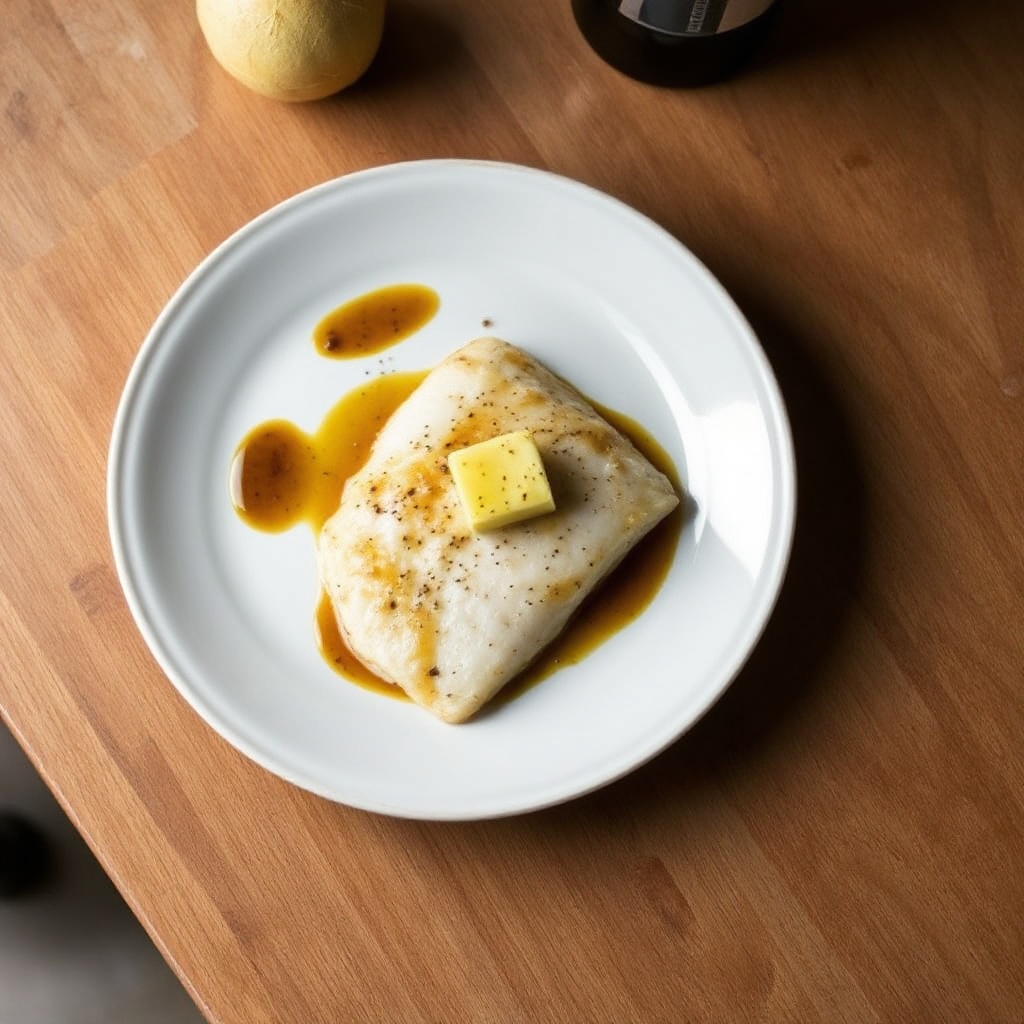 In der Pfanne gebratenes Tilapia mit Balsamico-Butter-Sauce