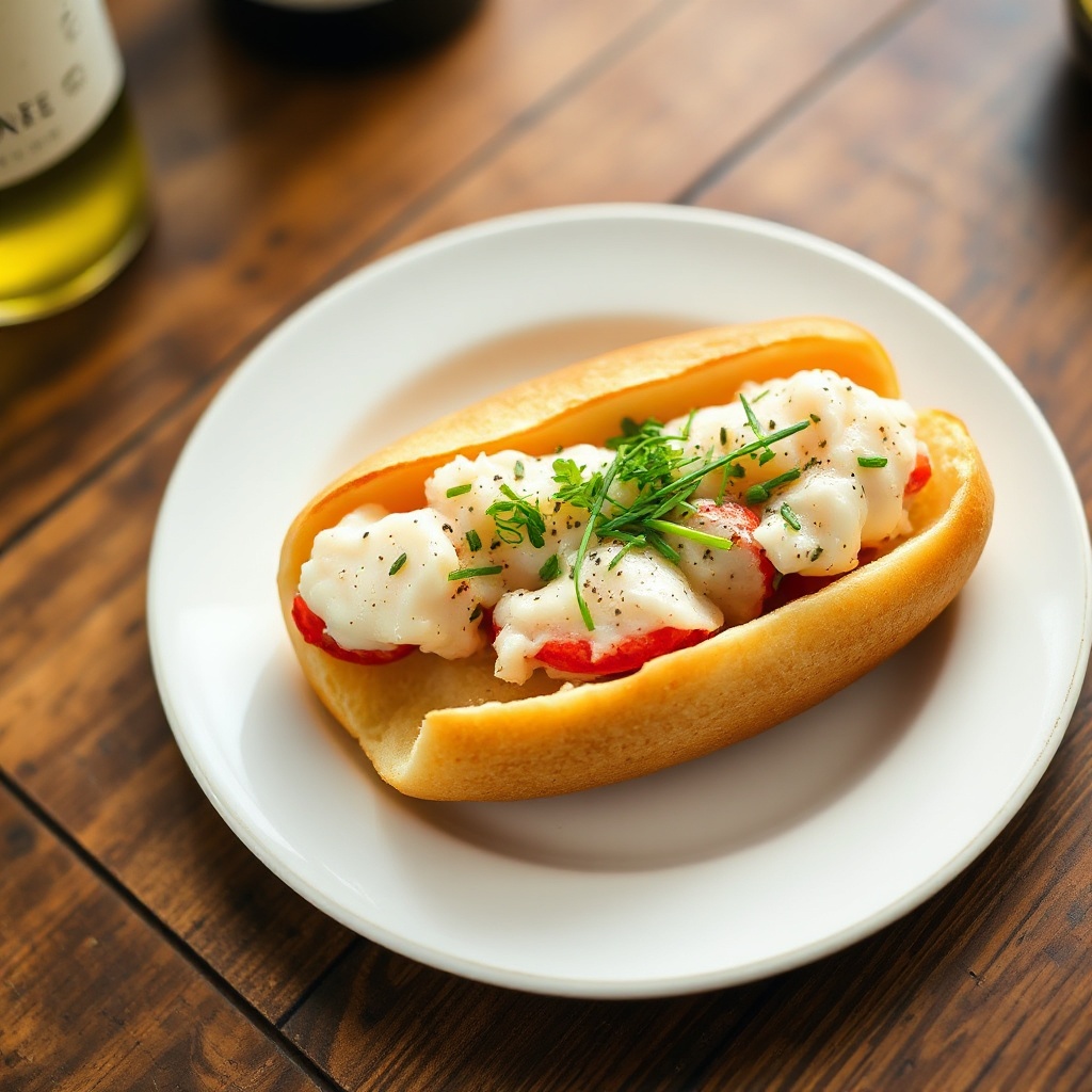Butter-Infused Lobster Rolls with Herb Garnish