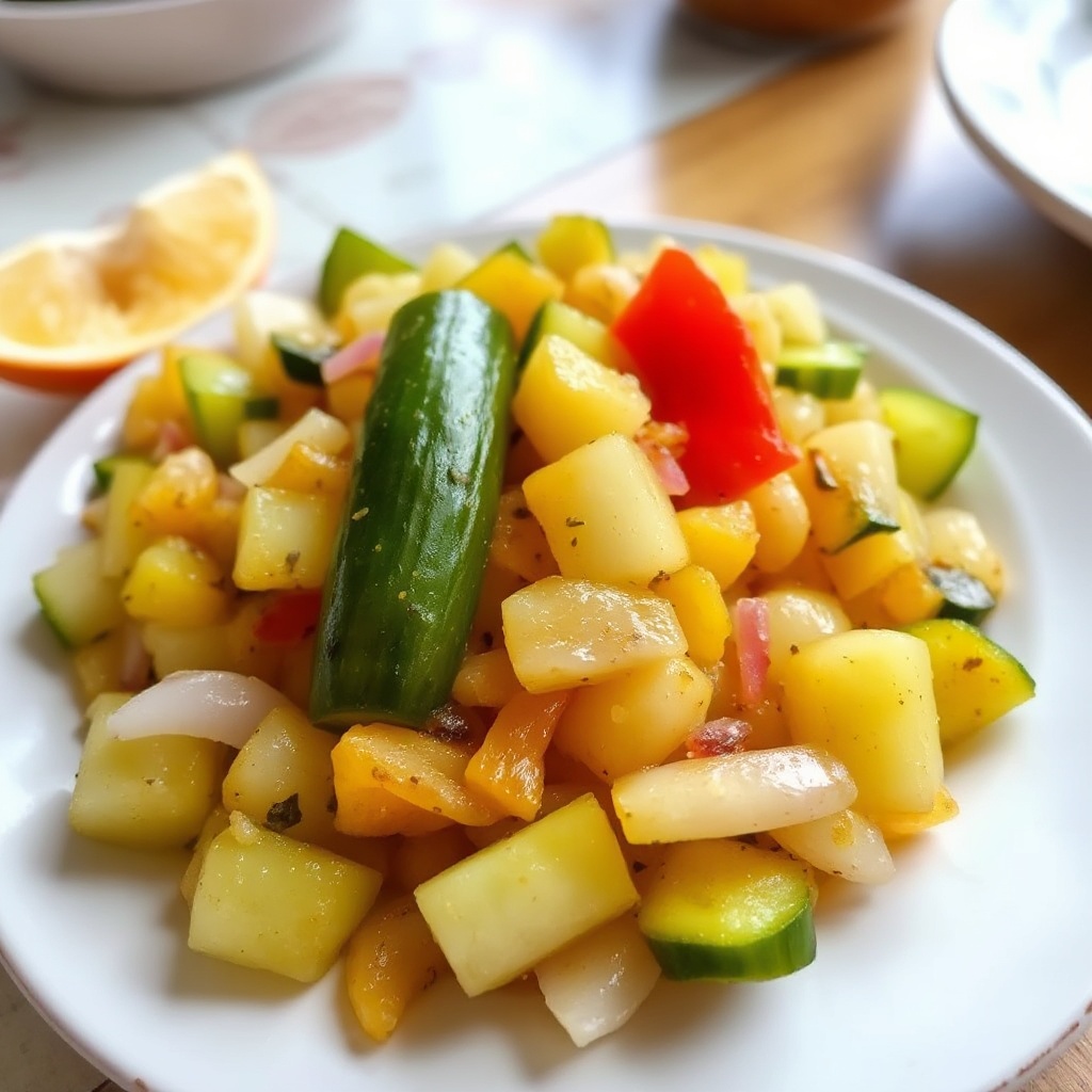 Würziger hausgemachter Gurkenrelish