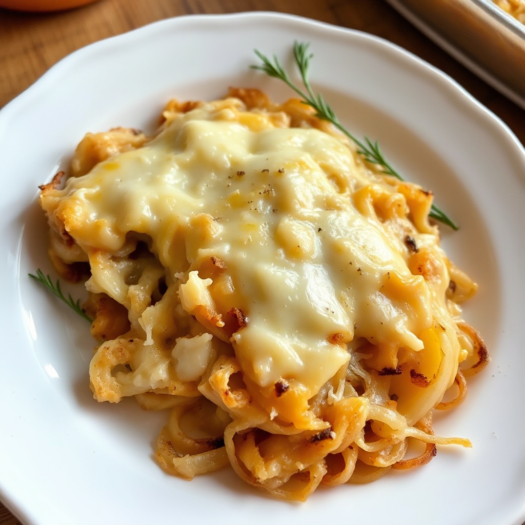 Casseruola di Cipolle al Formaggio