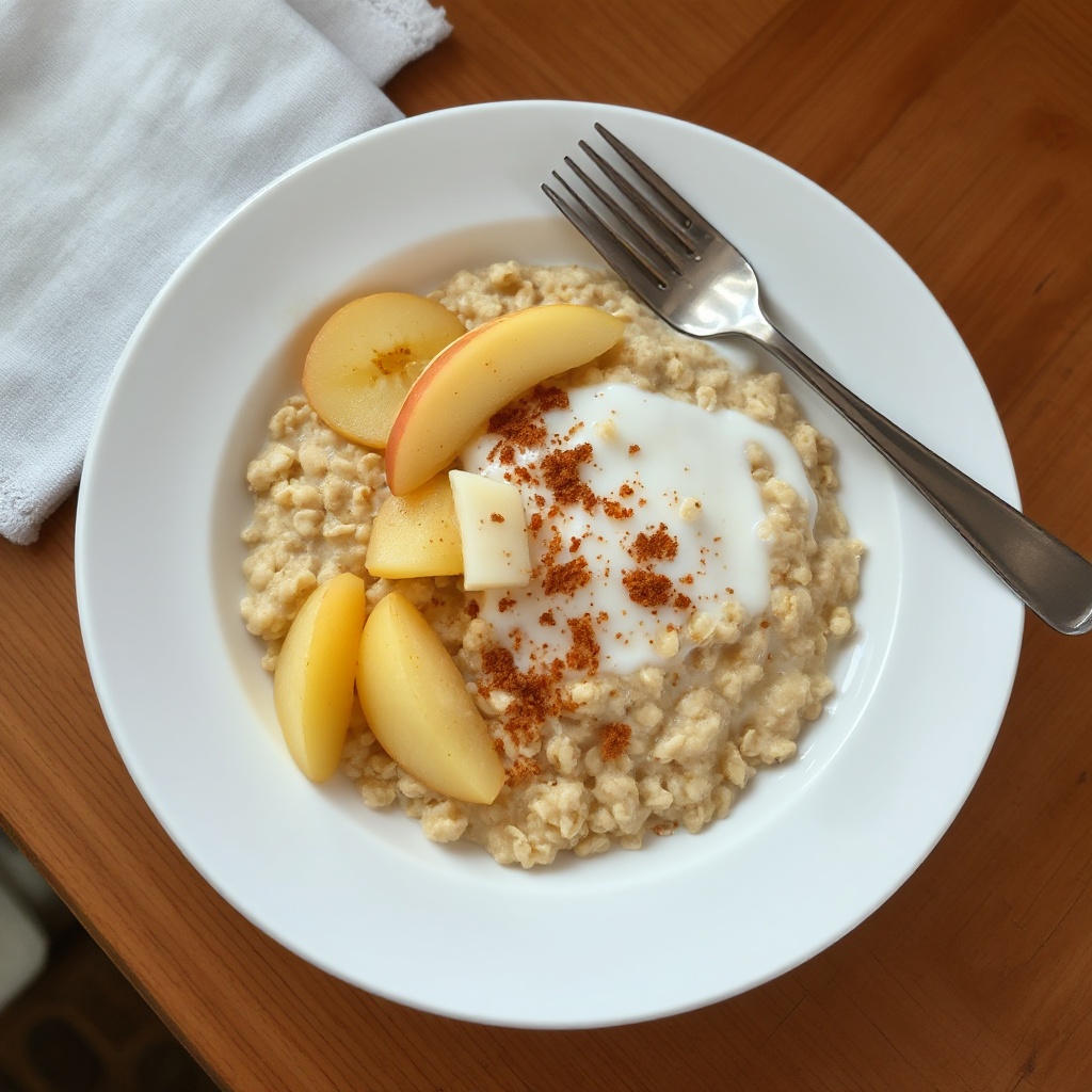 Leckeres Haferbrei mit kreativen Toppings