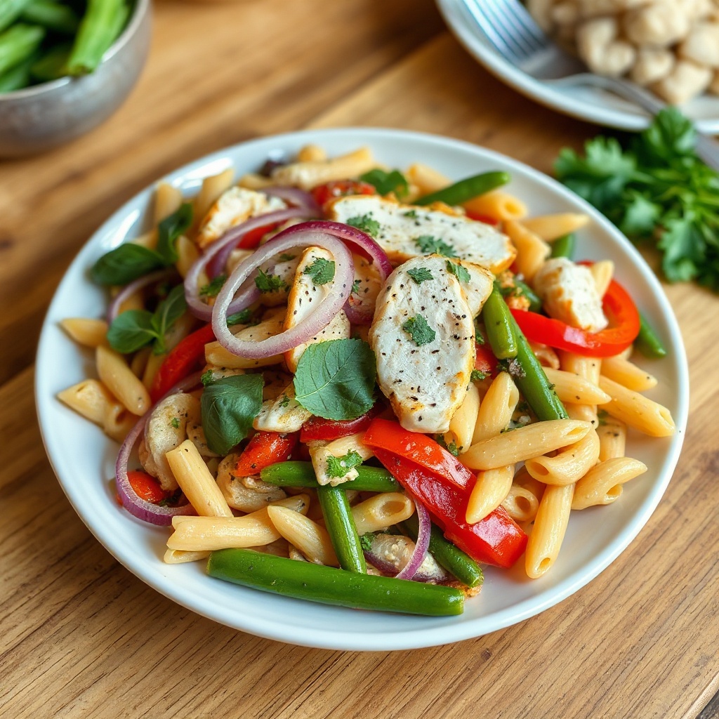 Mediterranean Chicken Pasta Salad