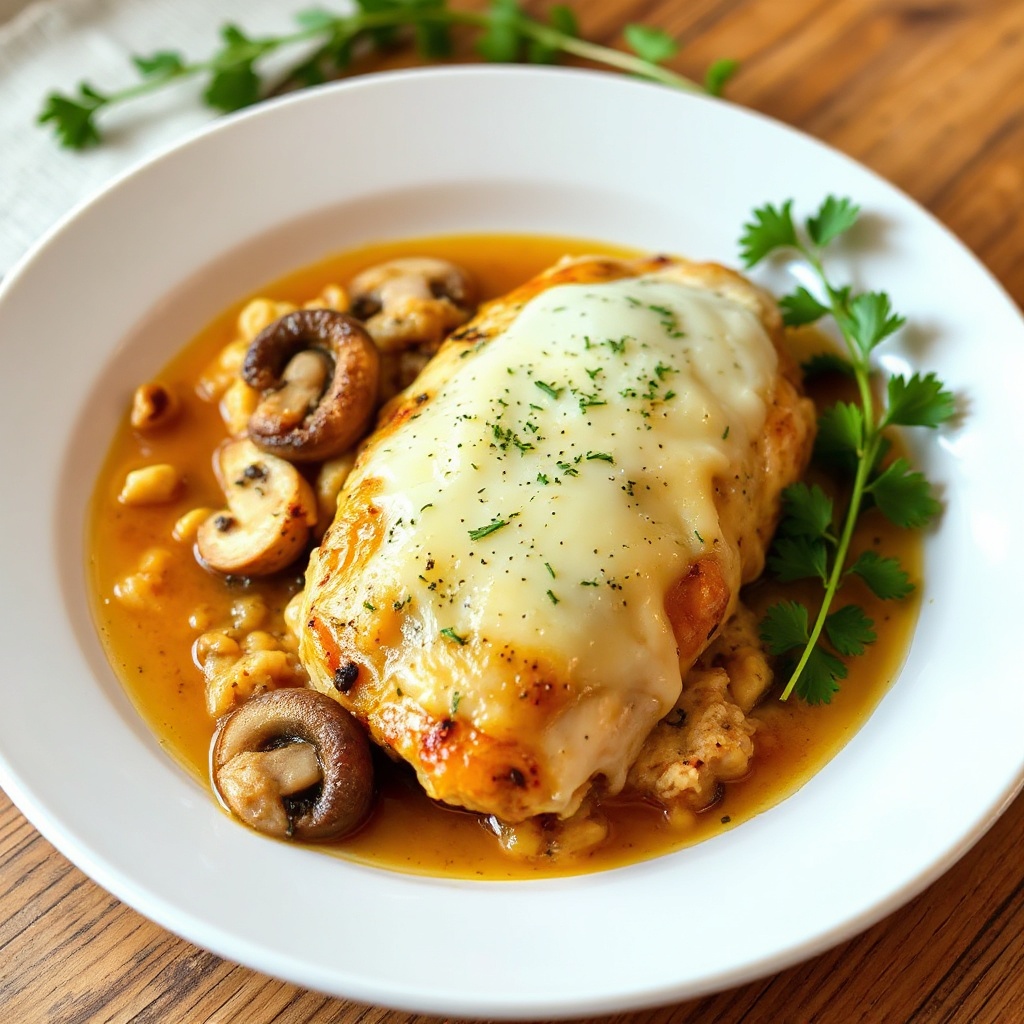 Cheesy Herb Baked Chicken
