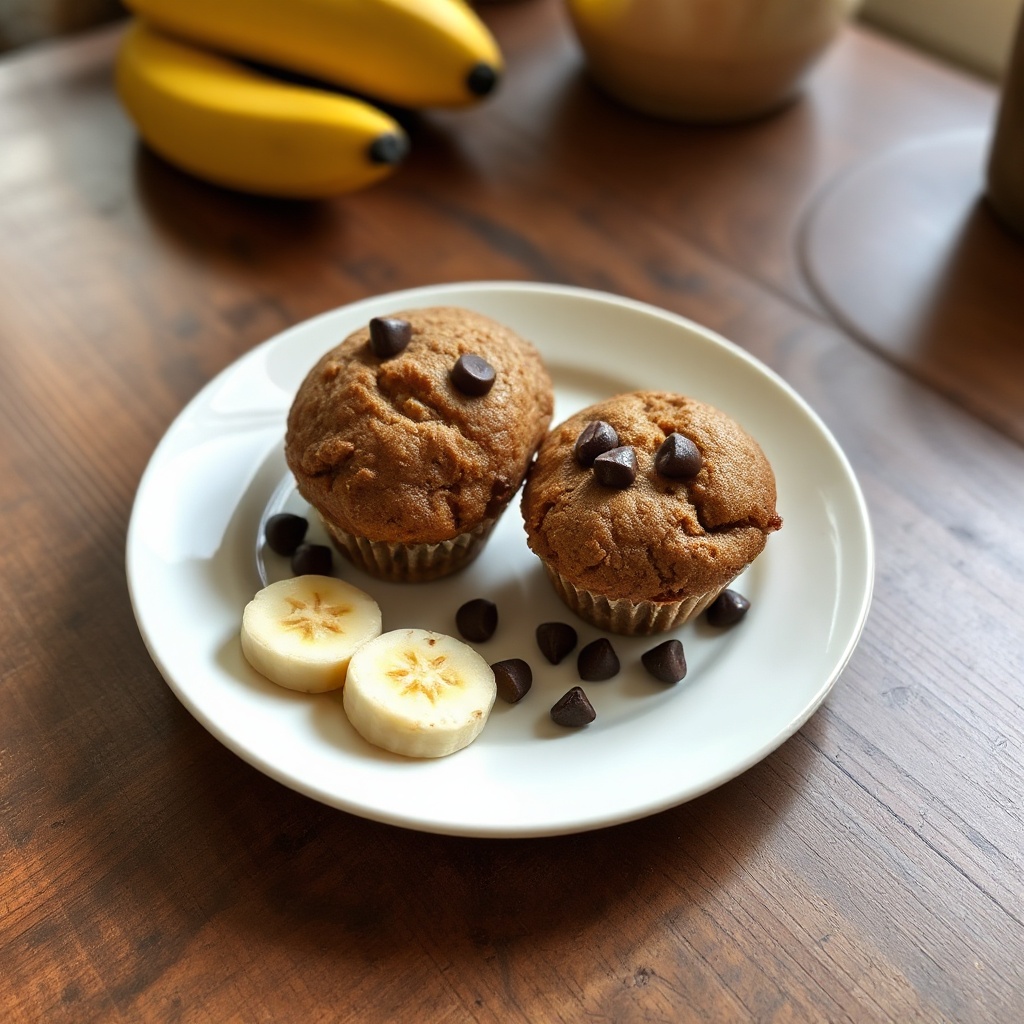 Muffin Delizia Banana e Cioccolato
