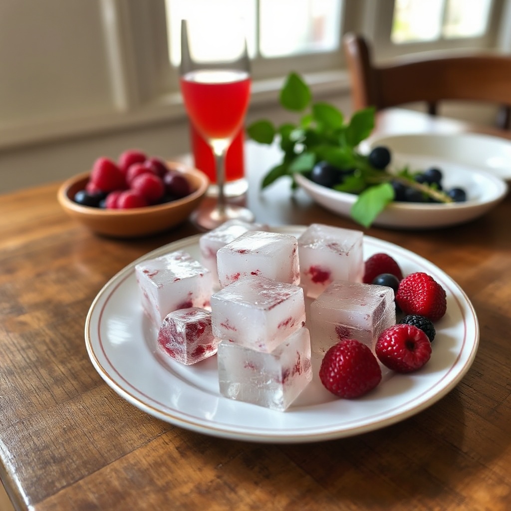 Cubetti di Ghiaccio al Champagne e Frutti di Bosco