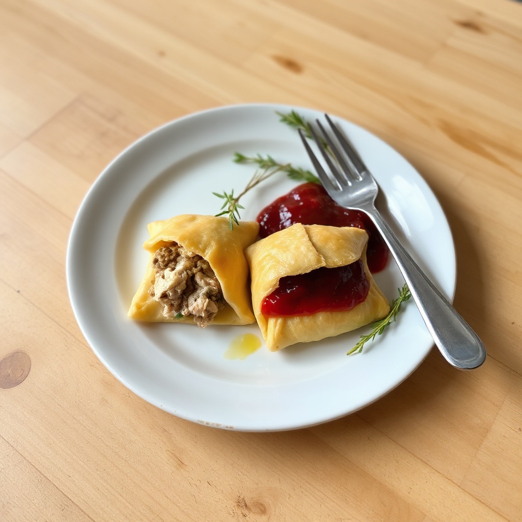 Festive Turkey Puff Pastry Parcels