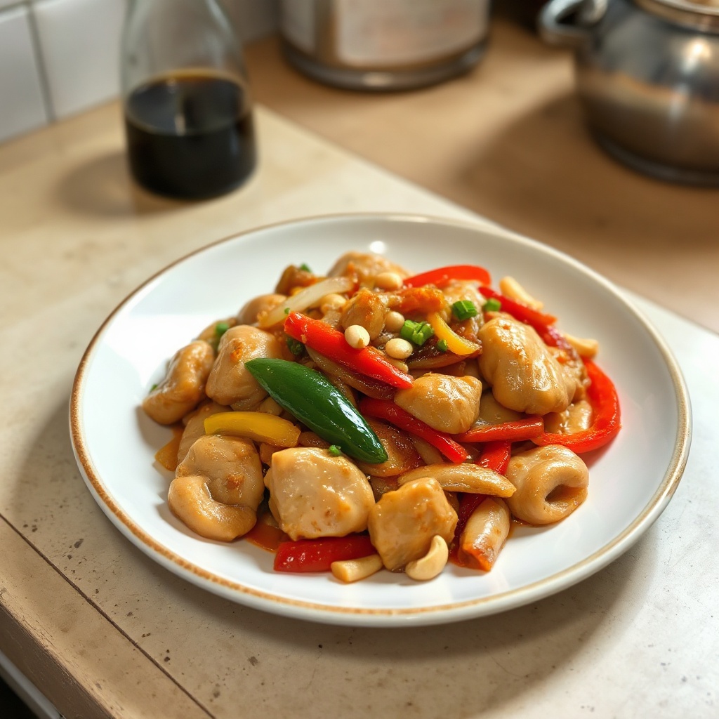 Cashew Chicken Stir-Fry Delight