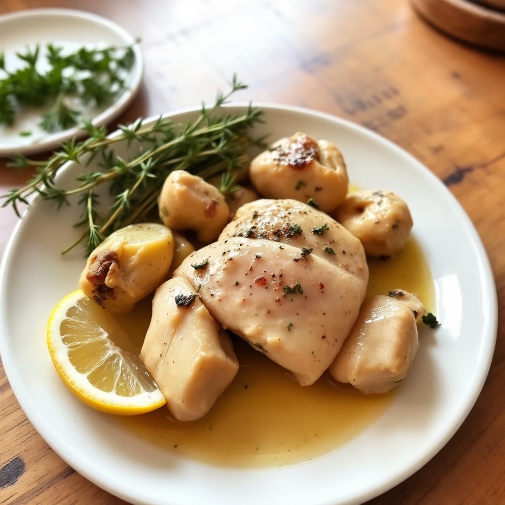 Pollo Mediterraneo al Limone con Carciofi