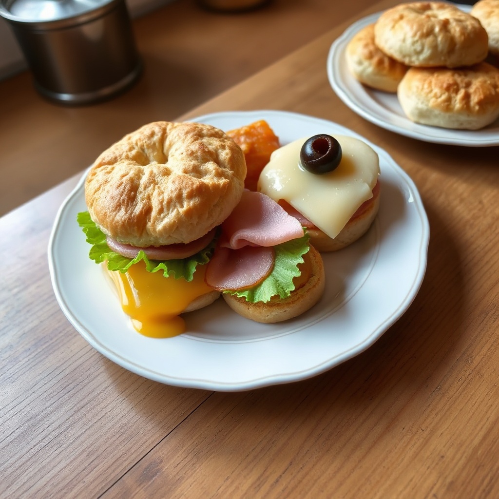 Savory Party Biscuit Sandwiches