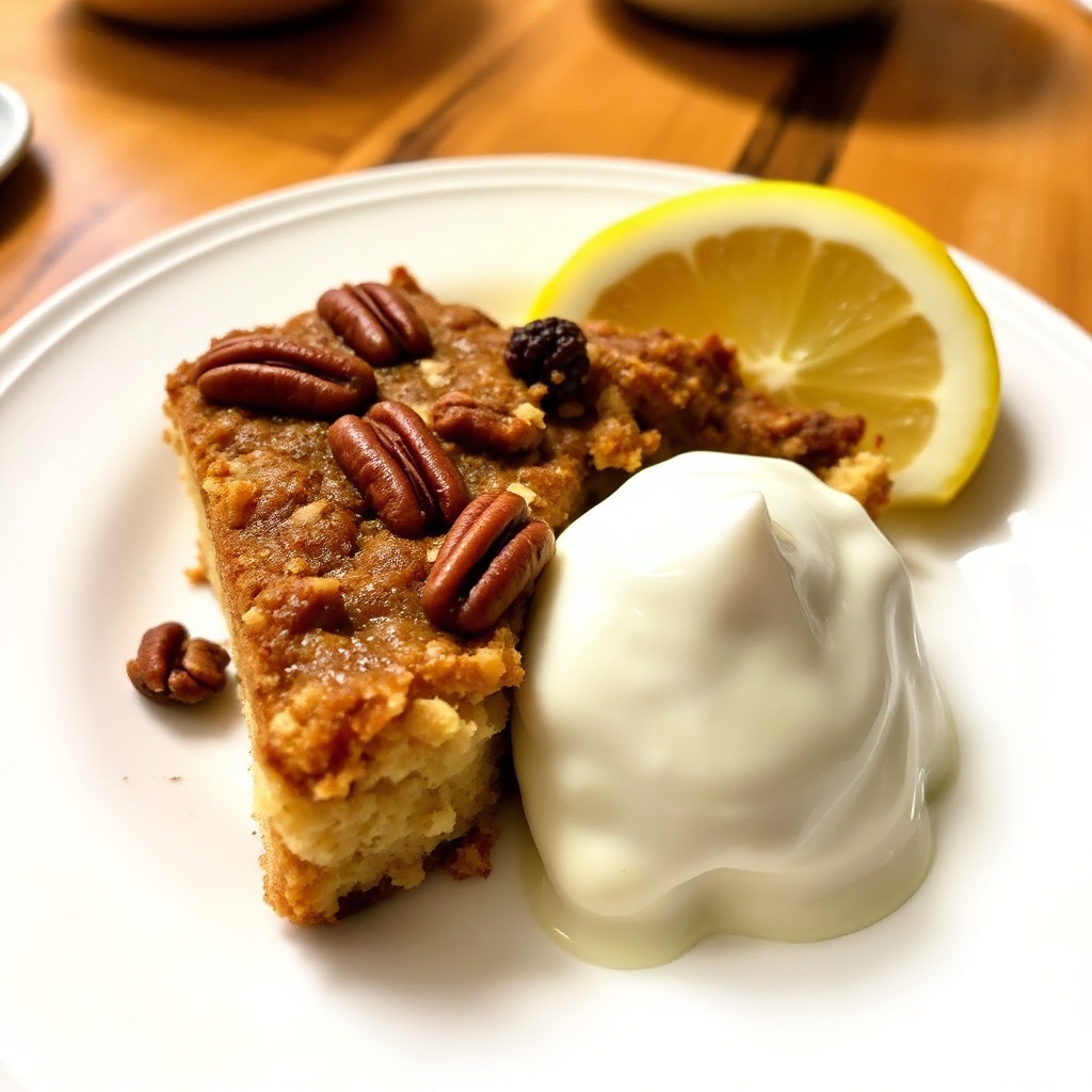 Torta di Caffè al Limone e Noci Pecan