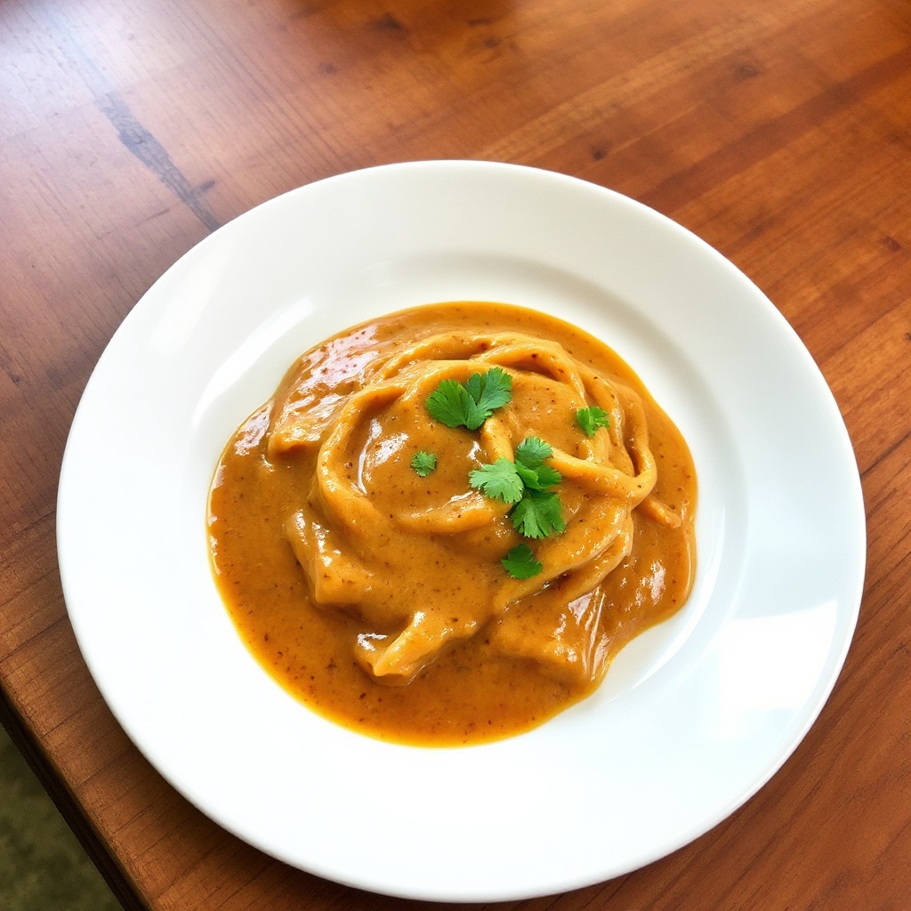 Würzige Erdnussbuttersauce mit einem Twist