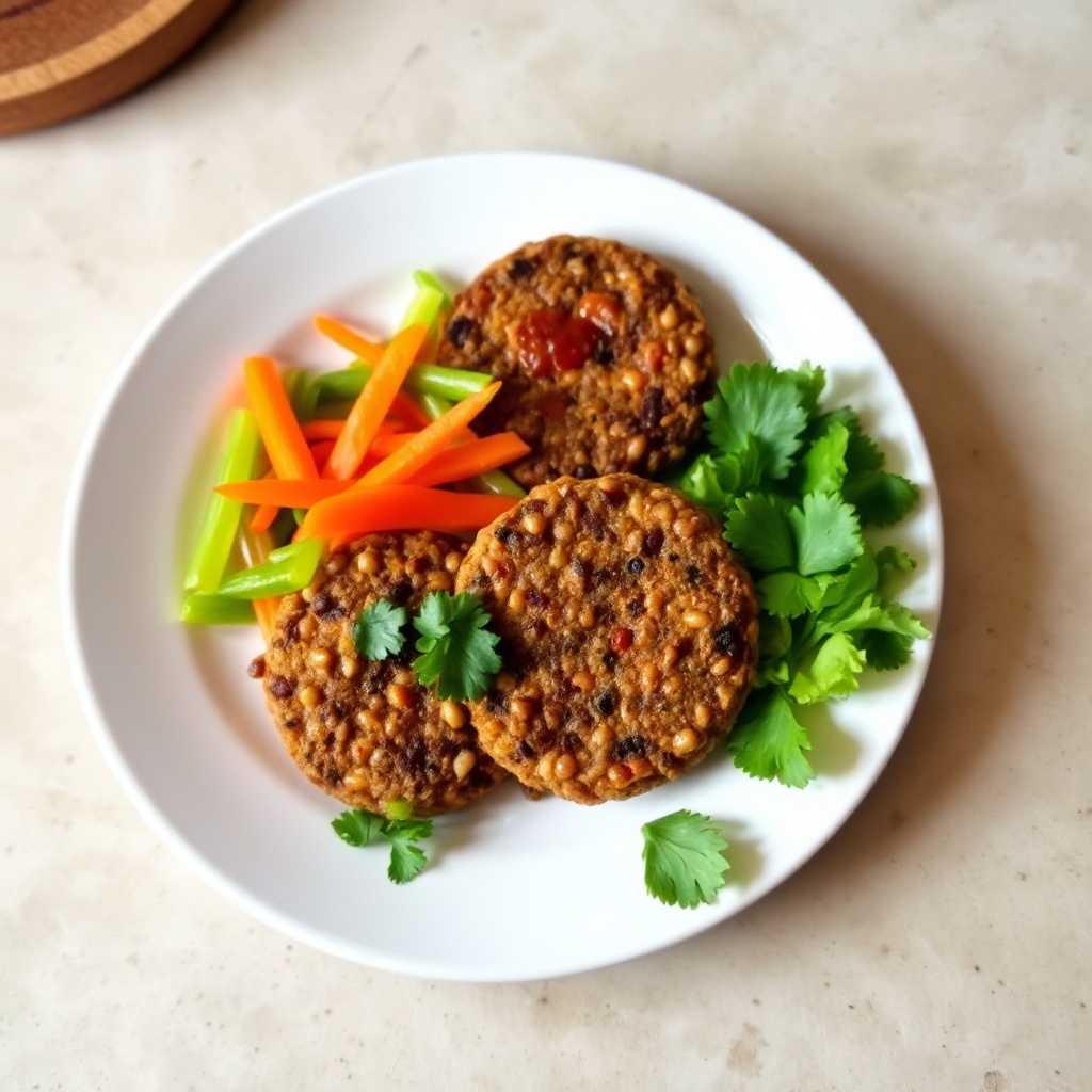 Herzhafte Vegane Linsen-Patties