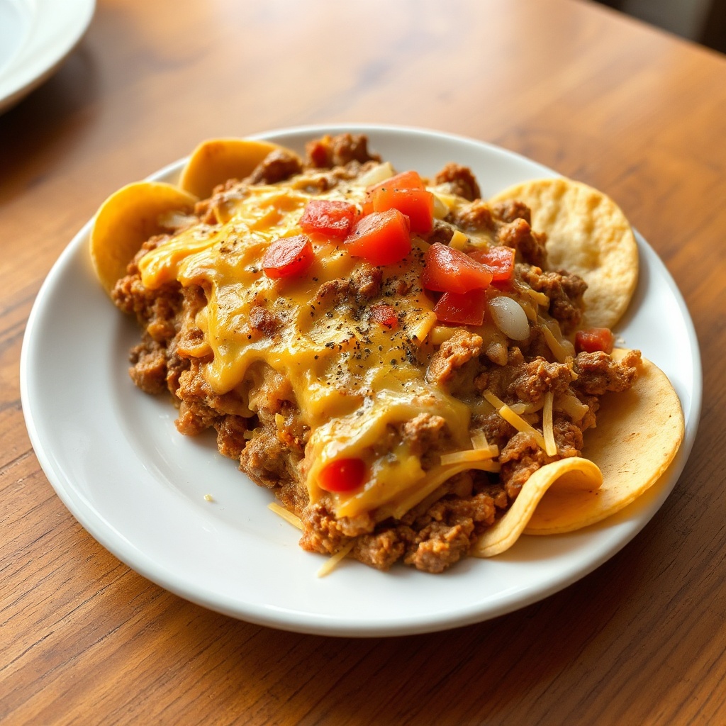 Tex-Mex Rindfleisch- und Käseauflauf