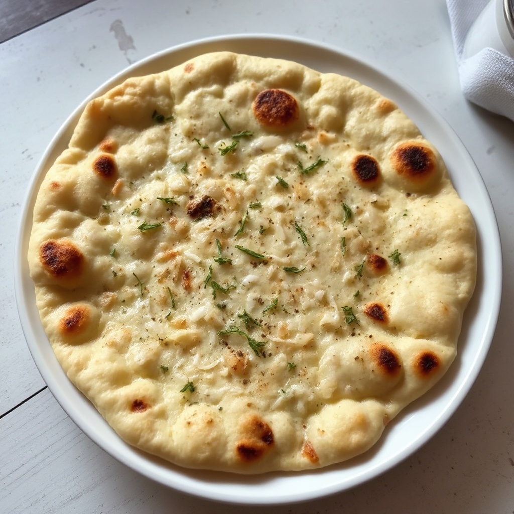Herzhafter Kräuter- und Zwiebel-Fladenbrot