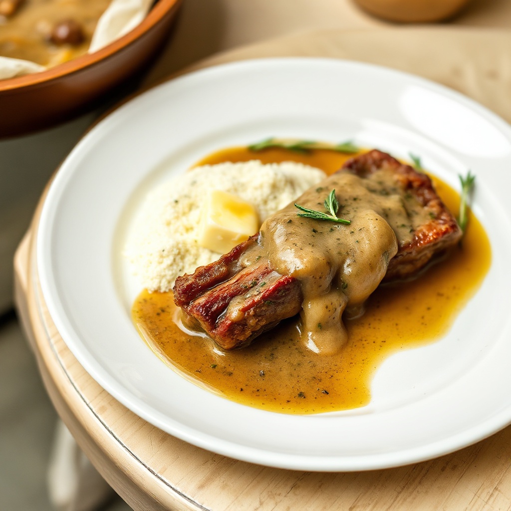 Costine di Maiale al Forno con Salsa alle Erbe