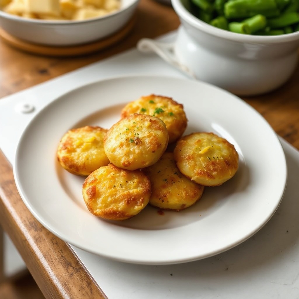 Golden Potato Bites with Cheddar