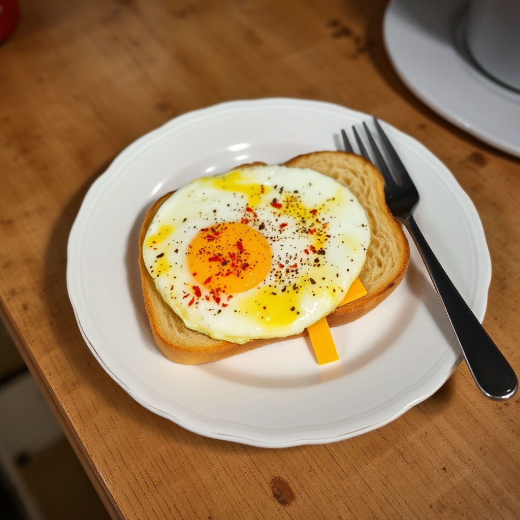 Panino Salato con Uovo e Formaggio