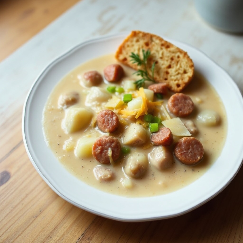 Cremige Rauchige Kartoffelsuppe