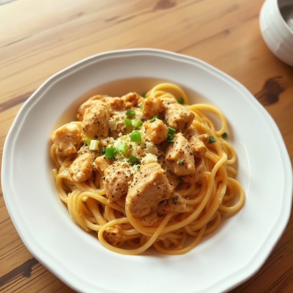Pasta Cremosa Cajun con Pollo