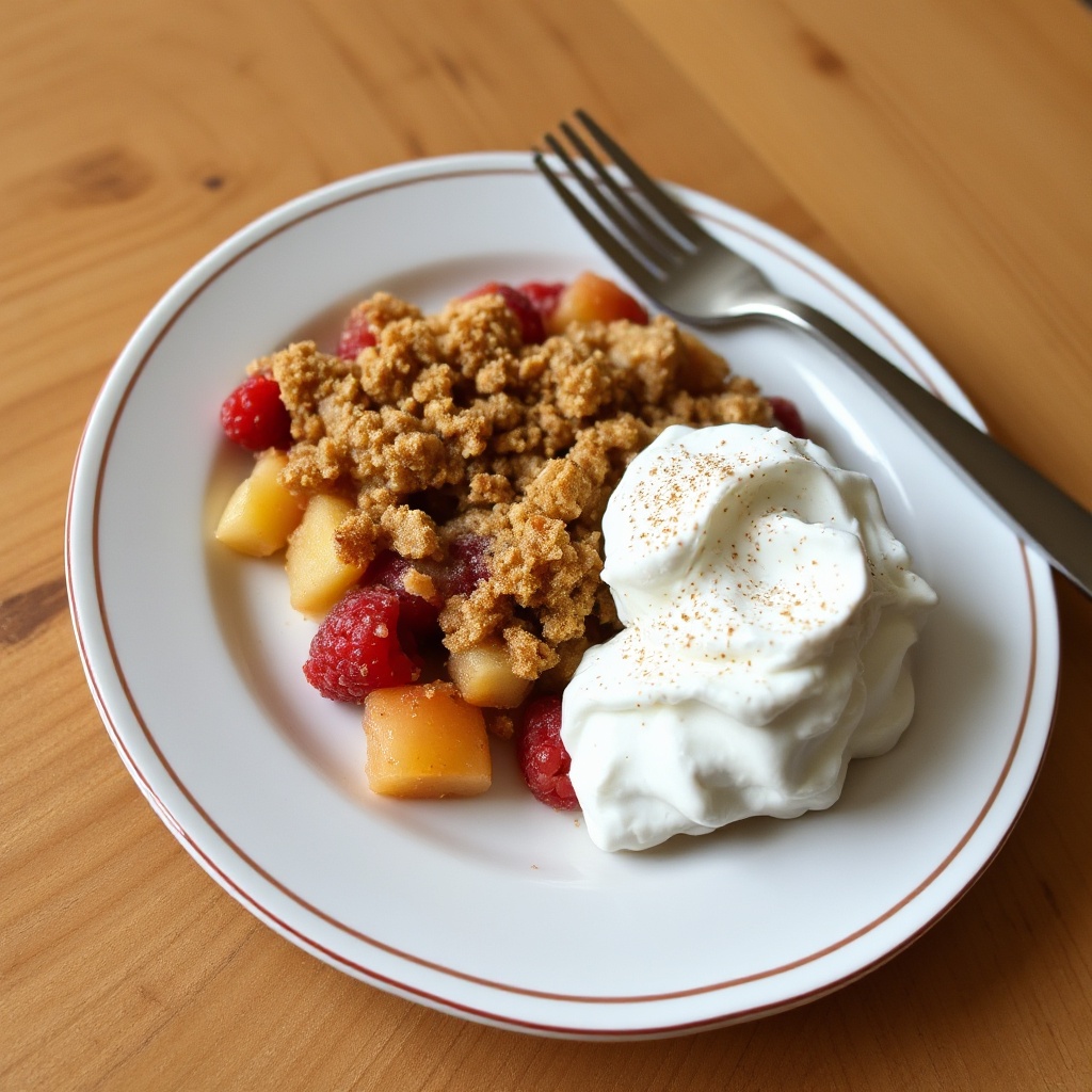 Delizia di Crisp di Mele e Frutti di Bosco