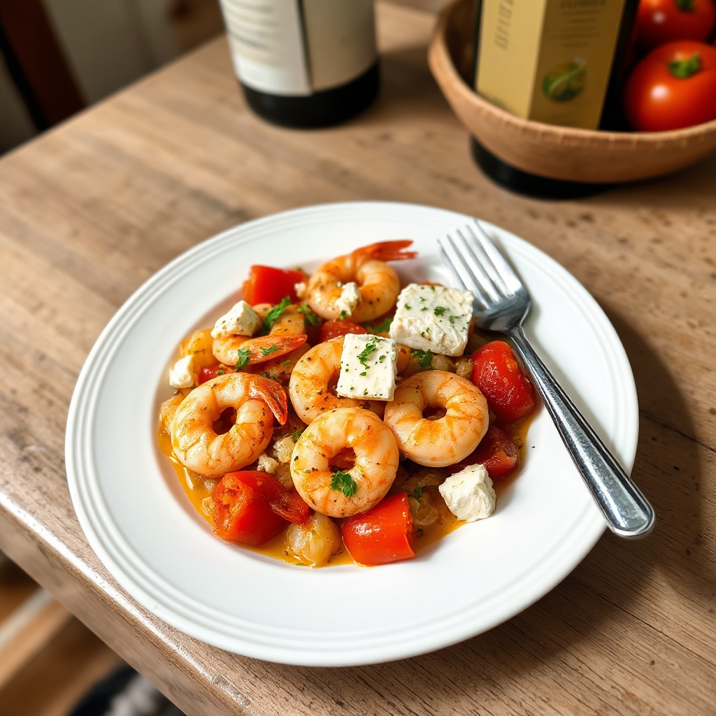 Baked Shrimp and Feta Delight
