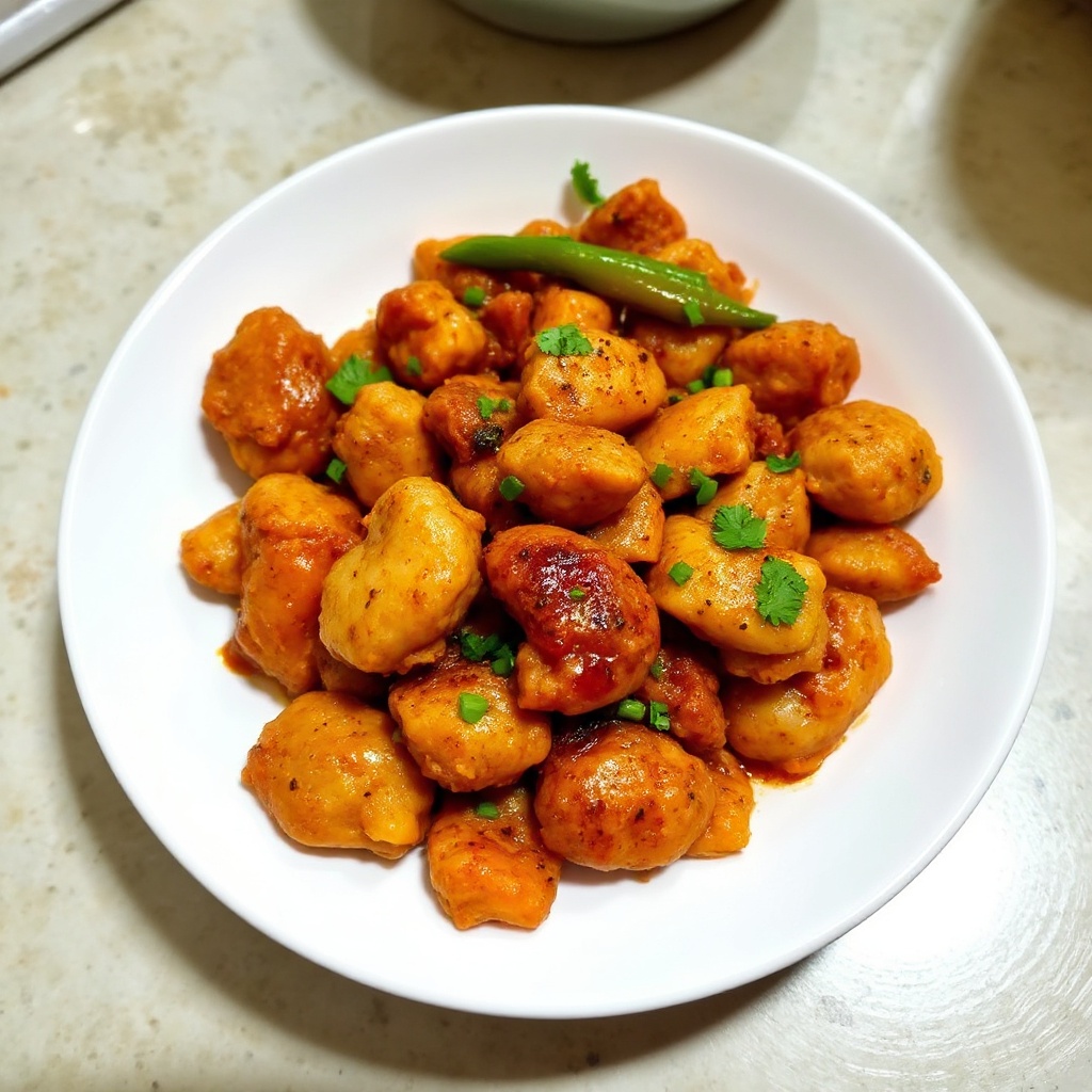 Delizia di Pollo Manchuriano Piccante