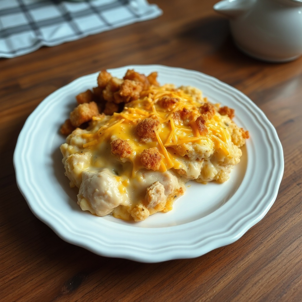 Casseruola di Pollo al Formaggio al Forno