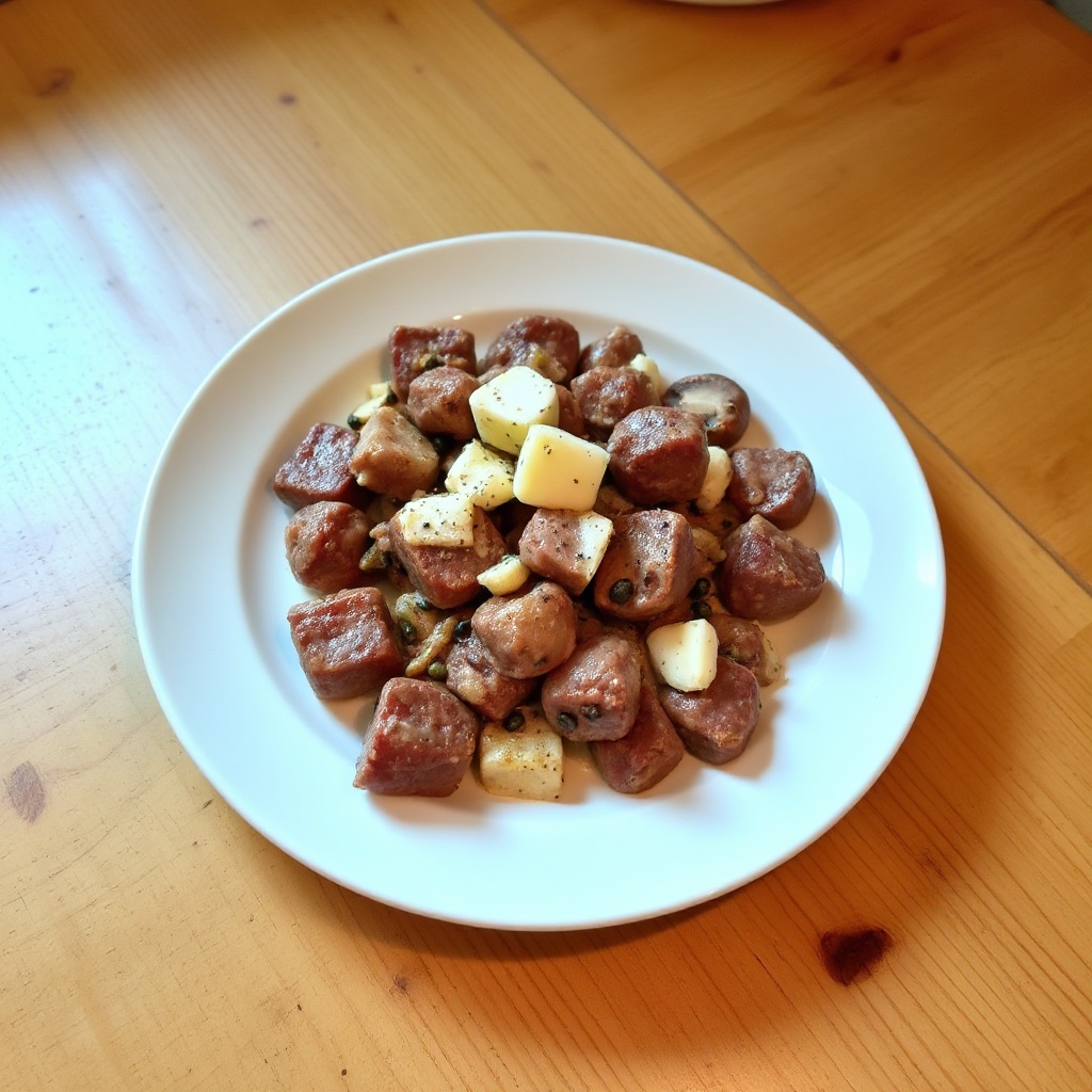 Cubetti di Manzo Cremosi e Salati