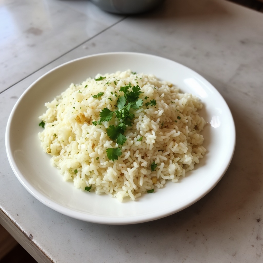 Mexikanischer Limetten- und Kräuterreis