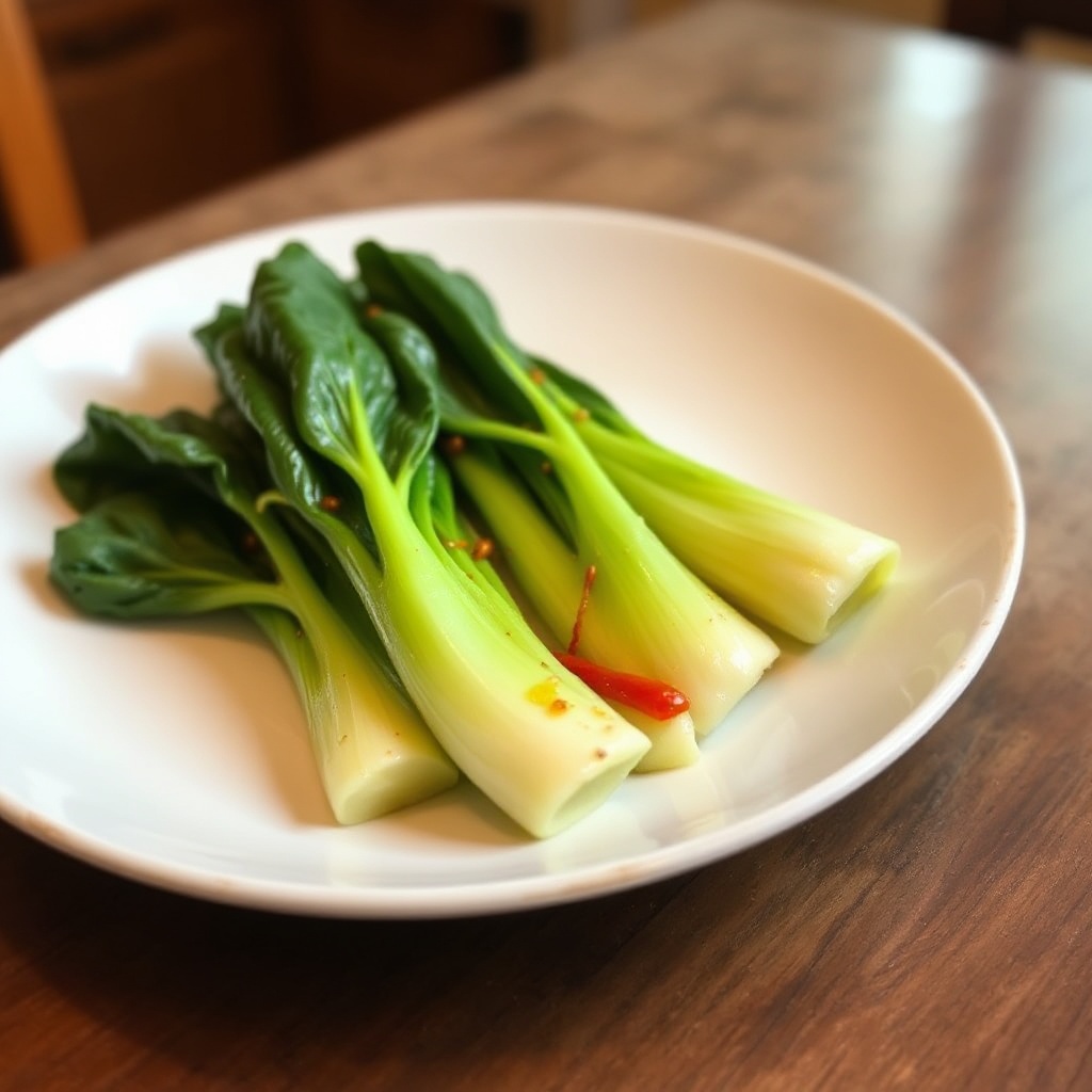 Delizia di Bok Choy Piccante Saltato