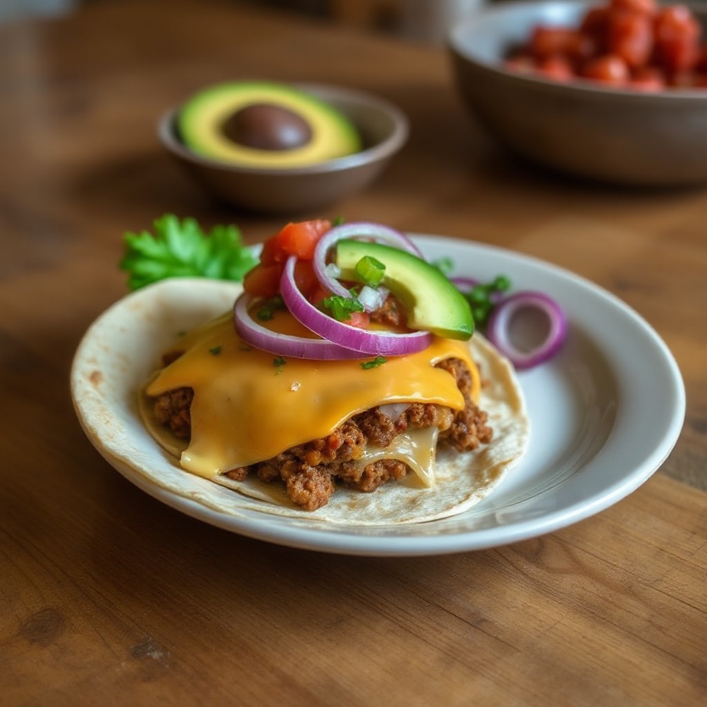 Burger Tortilla Tex-Mex